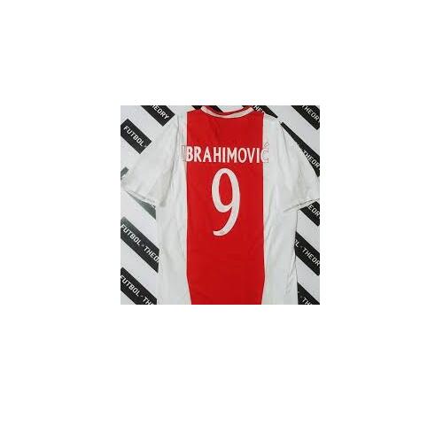 04-05 Ajax Retro Home Kit Soccer Jersey Zlatan Ibrahimović #9